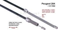 peugeot hand brake cable p 204 on left P74496 - Image 1