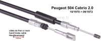 peugeot hand brake cable p 504 cabrio 20 on left P74487 - Image 1