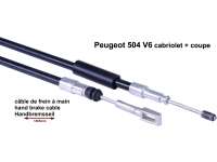 Peugeot - P 504 V6 Cabrio + Coupe. Hand brake cable, fits on the left of or on the right. Installed 