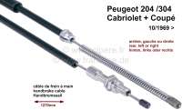 peugeot hand brake cable p204304 cabrio coupe starting P74482 - Image 1