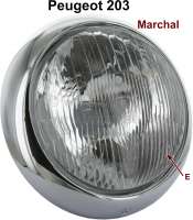 peugeot headlights accessories holder p 203 headlamp completely version marchal P75260 - Image 1