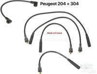 Peugeot - Ignition cable set, suitable for Peugeot 204 + 304. All model`s. Cable length: 300, 400, 5