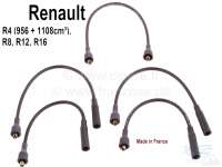 Renault - Ignition cable set, suitable for Renault R4 (956 + 1108cc). R16 all models. R8 (980 + 1108