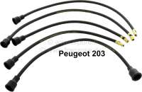 Peugeot - P 203/403, Ignition cable set. Suitable for Peugeot 203 + 403. Attention: This ignition ca