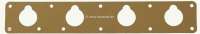 Peugeot - P 404, intake manifold seal. Suitable for Peugeot 404 Injection. Or. No. 0348.13