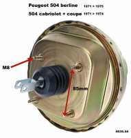 peugeot main brake cylinder p 504 mastervac booster sedan 1971 1975 convertible P74658 - Image 1