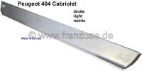 Peugeot - P 404, box sill external sheet metal on the right. Suitable for Peugeot 404 Cabriolet. Mad