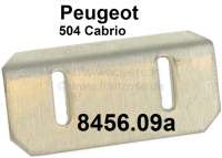 Peugeot - P 504C, persenning slot plate (made of metal). Suitable for Peugeot 504 Cabrio. Per piece.