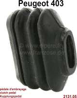 Peugeot - P 403, rubber seal for the clutch pedal in the engine front wall. Suitable for Peugeot 403