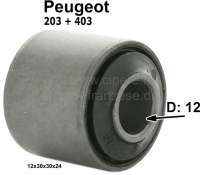 Peugeot - P 203/403, bonded-rubber bushing anti roll bar rod rear straight over the rear axle. Peuge