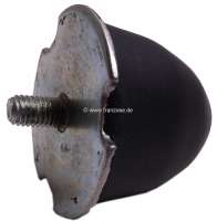 Alle - P 204, rubber stop rear axle, Peugeot 204. Or.Nr. 516610. The sheet metal plate has a diam