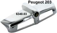 Peugeot - P 203, license plate light case, 2 version. Suitable for Peugeot 203. Or. No. 6340.03