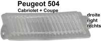 Peugeot - P 504, cap for license plate light on the right. Suitable for Peugeot 504 Cabriolet + 504 