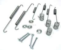 Peugeot - brake shoes assembly set, Peugeot 504 71>88 system Bendix, 255x47mm (springs-clips)
