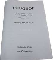 Peugeot - Technical Data + description Peugeot 504 with XD90 engine, 54 pages, just in german