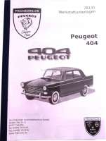 peugeot repair manual workshop 404 coupe convertible 6373 german P78141 - Image 1