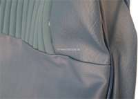 Citroen-2CV - P 204, cord - velvet turquoise 2172 - turquoise 3172, backrest cover in front on the right