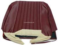 Peugeot - P 204, vinyl Rouge 3103, tubing network, backrest cover in front, Peugeot 204 Cabrio Coup