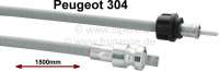 Peugeot - P 304, speedometer cable. Length: 1500mm. Suitable for Peugeot 304 Cabriolet
