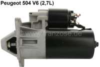 Peugeot - Starter motor, suitable for Peugeot 504 V6 (2,7L). Peugeot 604 2,7 (SL, TI, STI). 604 2,8 
