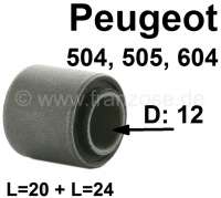 Peugeot - P 504/505/604, bonded-rubber bushing, for the securement from the assisted steering cylind
