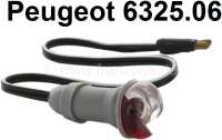 Peugeot - Park light (clearance light) completely, mounts onto the front fender. Color: red-white. S