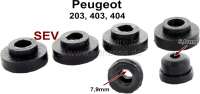 Peugeot - P 203/403/404, seals (6 item) for the SEV wiper axles. For diameters: 5,0mm. Screwed joint