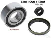 Peugeot - Simca, wheel bearing front. Suitable for Simca 1000 + 1200, from 1968 to 1976. Outer diame