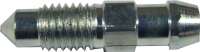 Alle - bleeder screw M7x1. Overall length: 28mm. Suitable for Renault R4. Peugeot 204, 304, 404, 