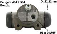 Peugeot - P 404/504, wheel brake cylinder at the rear left, suitable for Peugeot 404, starting from 