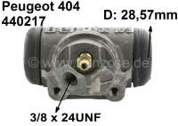 peugeot wheel brake cylinder rear right p404 manufacturer 2857mm piston P74165 - Image 1