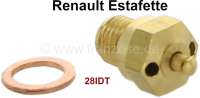 Renault - Estafette, float needle valve Solex 28IDT. Suitable for Renault Estafette.