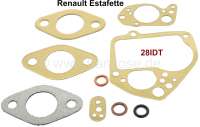Renault - Carburetor sealing set Solex 28IDT. Suitable for Renault Estafette.