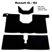 renault carpet sets floor mats r4 set velour excellence black P88112 - Image 1