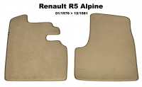 renault carpet sets floor mats r5 alpine front mat set velour exellence only P88884 - Image 1