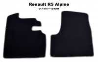 renault carpet sets floor mats r5 alpine front mat set velour exellence only P88885 - Image 1