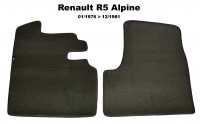 renault carpet sets floor mats r5 alpine front mat set velour exellence only P88886 - Image 1