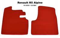renault carpet sets floor mats r5 alpine front mat set velour exellence only P88888 - Image 1