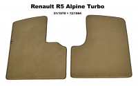renault carpet sets floor mats r5 alpine turno front mat set velour exellence P88890 - Image 1
