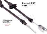 Renault - Clutch cable Renault 16. Installed to year of construction 1968. Sleeve: 360mm. Overall le