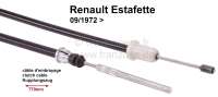 Alle - Clutch cable Renault Estafette, starting from year of construction 09/1972. Overall length