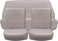 Citroen-2CV - 4CV, coverings (2x front seat, 1x rear seat). Material with vinyl grey (Ecorce Gris). Suit