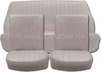 Renault - Dauphine, coverings (2x front seat, 1x rear seat). Vinyl grey (Ecorce). Suitable for Renau