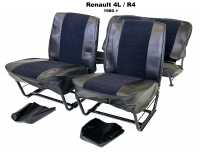 renault complete seat covers sets r4 front rear as replacement defective made ribbed P88869 - Image 1