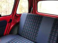 Renault - R4, seat covers front + rear (to replace the defective seat covers), made of imitation lea