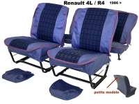 R4, seat covers front + rear (to replace the defective seat covers), made of