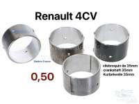Citroen-2CV - 4CV, Connecting rod bearing (complete set). Suitable for Renault 4CV (1 series, for cranks