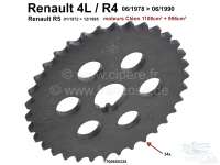 Renault - Gear camshaft. 34 teeth. Suitable for Renault R4, R5. Note: The gear has centrically in th