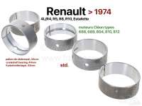 Renault - R4/R5/R8/R10/Estafette, crankshaft bearing (5 bearings, C = Cleon). For crankshafts with 4