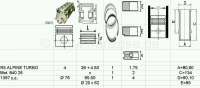 Peugeot - R5 Alpine Turbo, piston + liner (4 item). Suitable for Renault R5 Alpine Turbo. Engine: 84